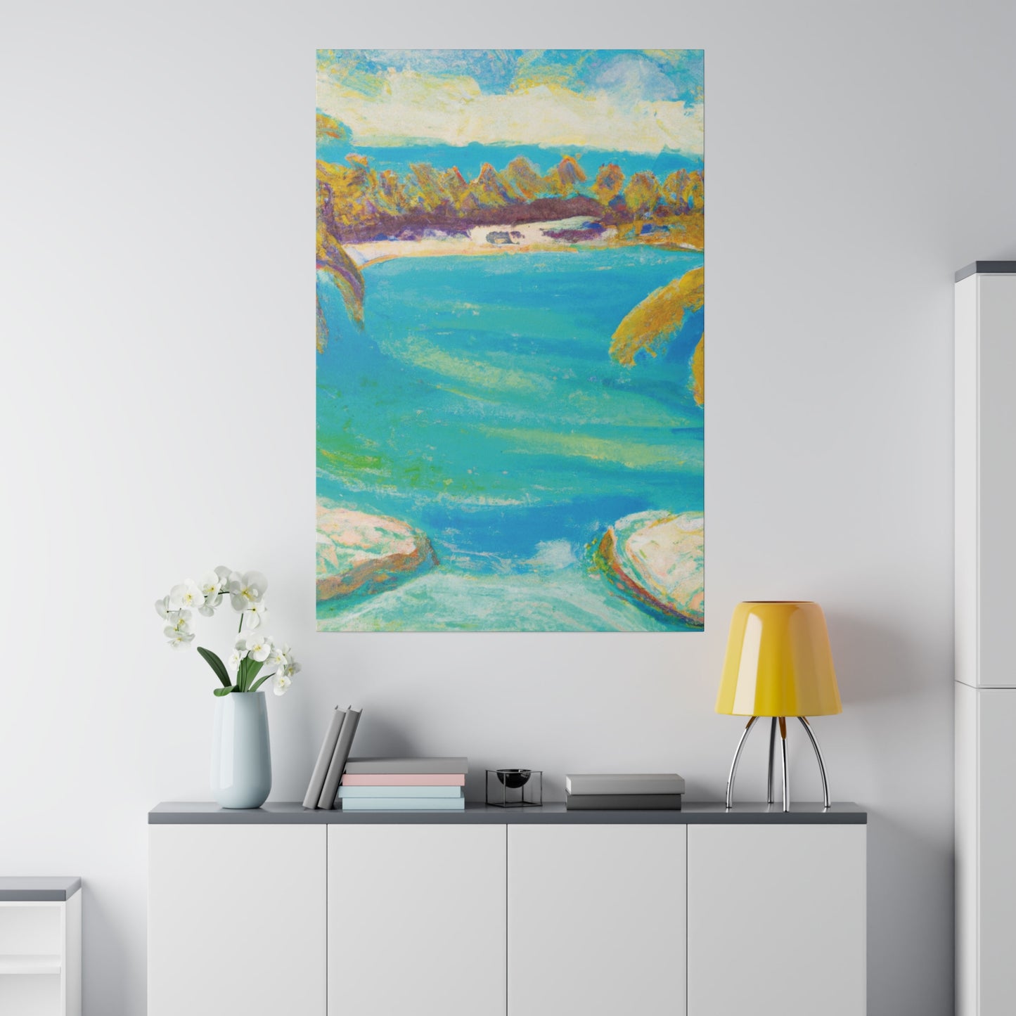 5706H - Bahamas Ocean Painting Print | Bahamas | Ocean | Beach | Poster | Home Decor | Wall Art | Canvas