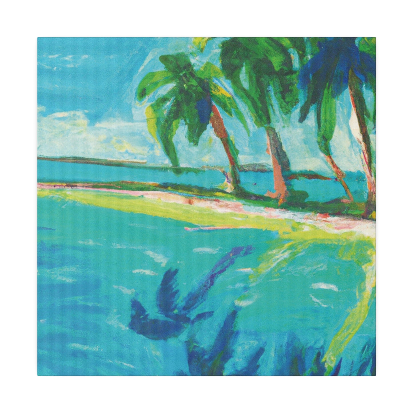 7326Z - Bahamas Ocean Painting Print | Bahamas | Ocean | Beach | Poster | Home Decor | Wall Art | Canvas