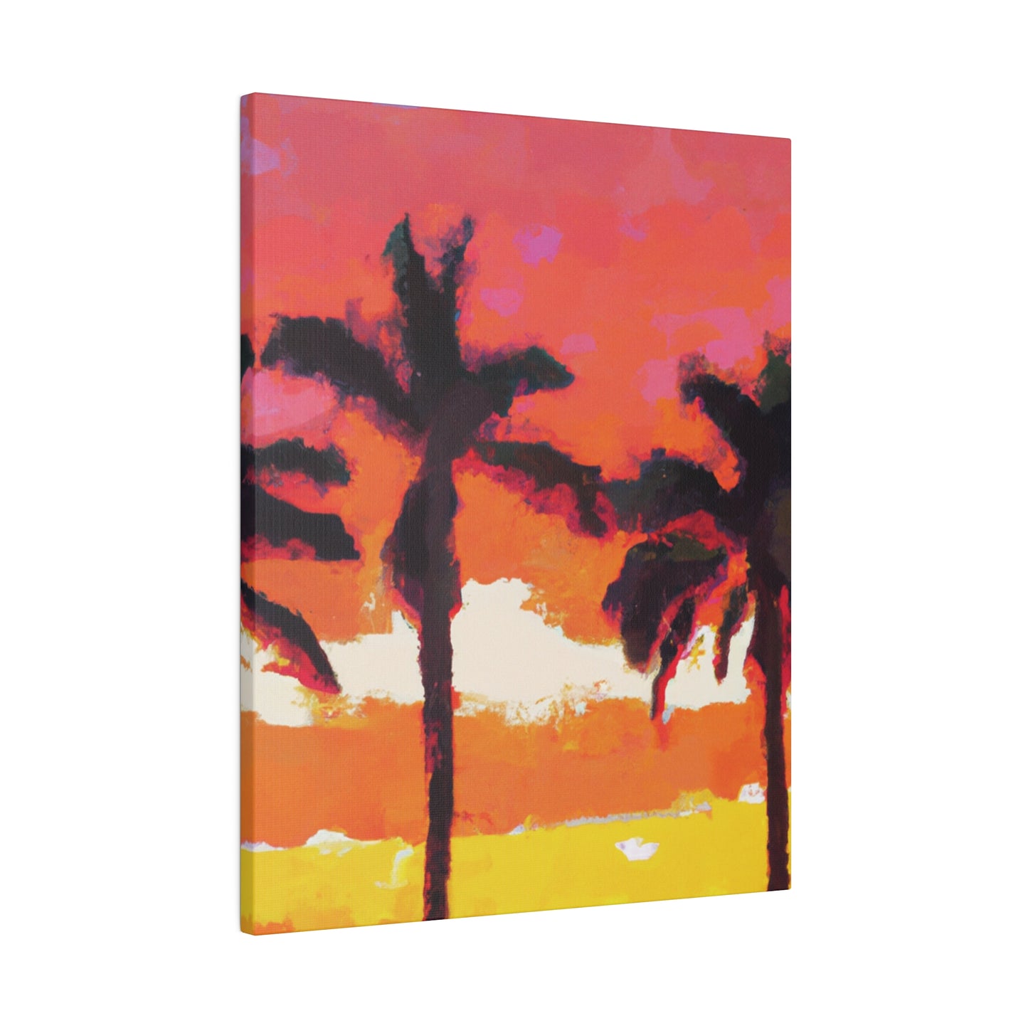 9356P - Miami Beach Sunset Painting Print | Miami | Beach | Sunset | Poster | Home Decor | Wall Art | Canvas