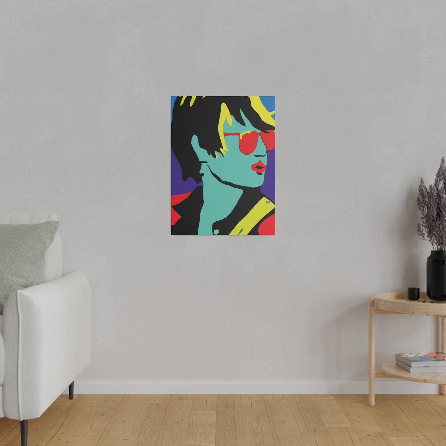 3234H - Rockstar Painting Print | Face | Abstract | Poster | Home Decor | Wall Art | Music Art | Canvas