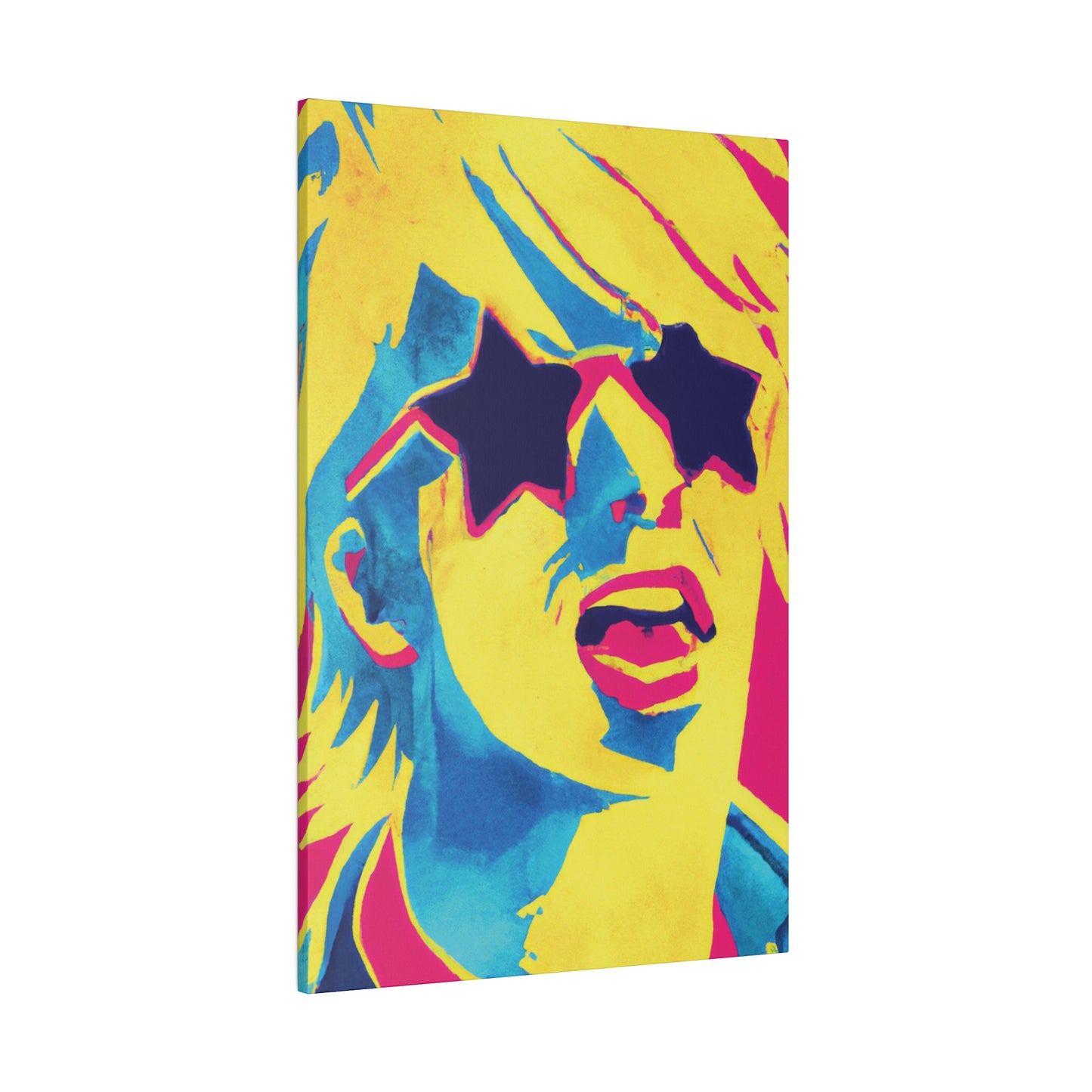 7392X - Rockstar Painting Print | Face | Abstract | Poster | Home Decor | Wall Art | Music Art | Canvas