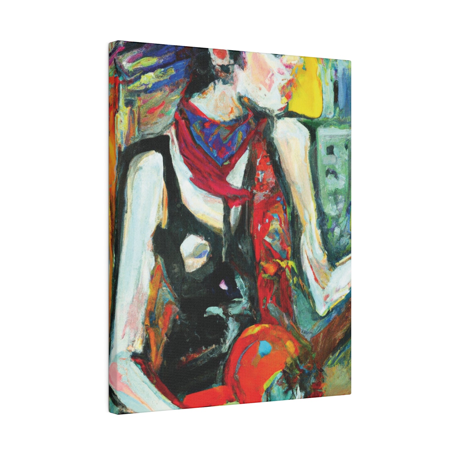 8733Q - Rockstar Oil Painting Style Print | Poster | Home Decor | Wall Art | Music Art | Canvas