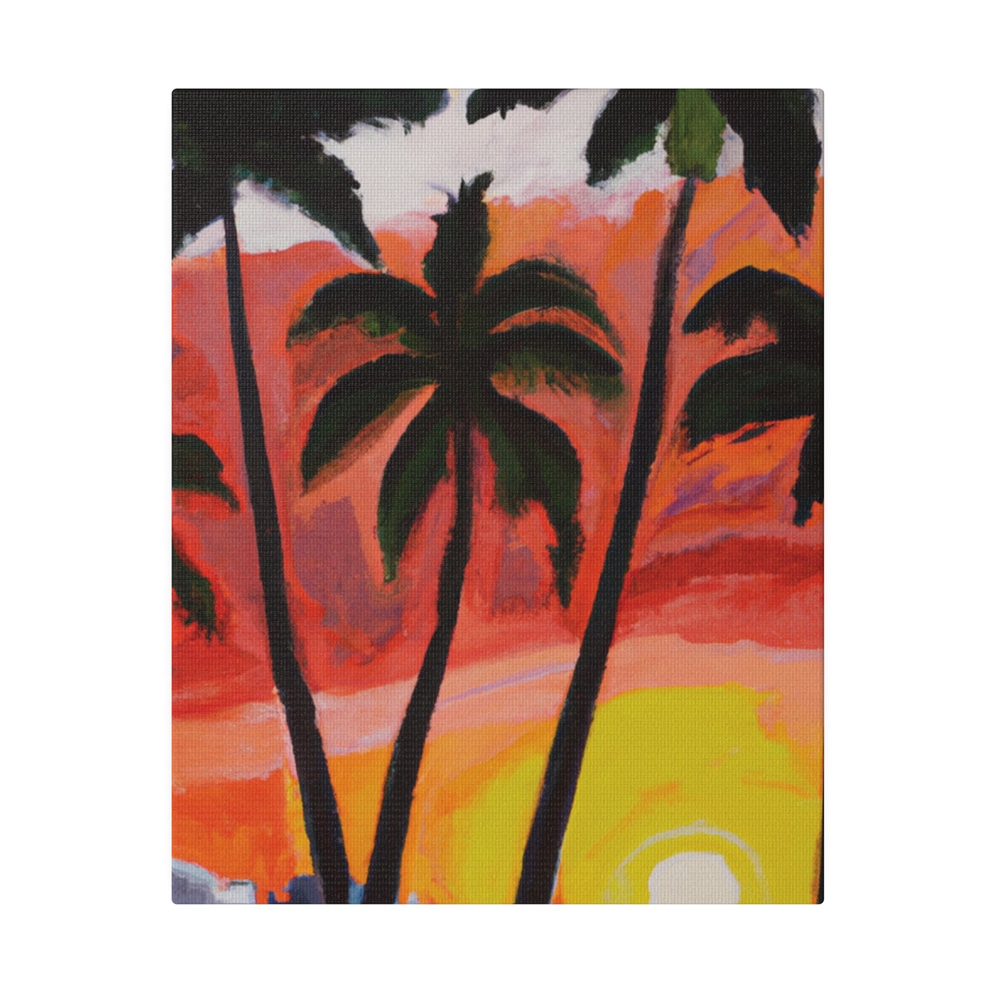 3556V - Miami Beach Sunset Painting Print | Miami | Beach | Sunset | Poster | Home Decor | Wall Art | Canvas