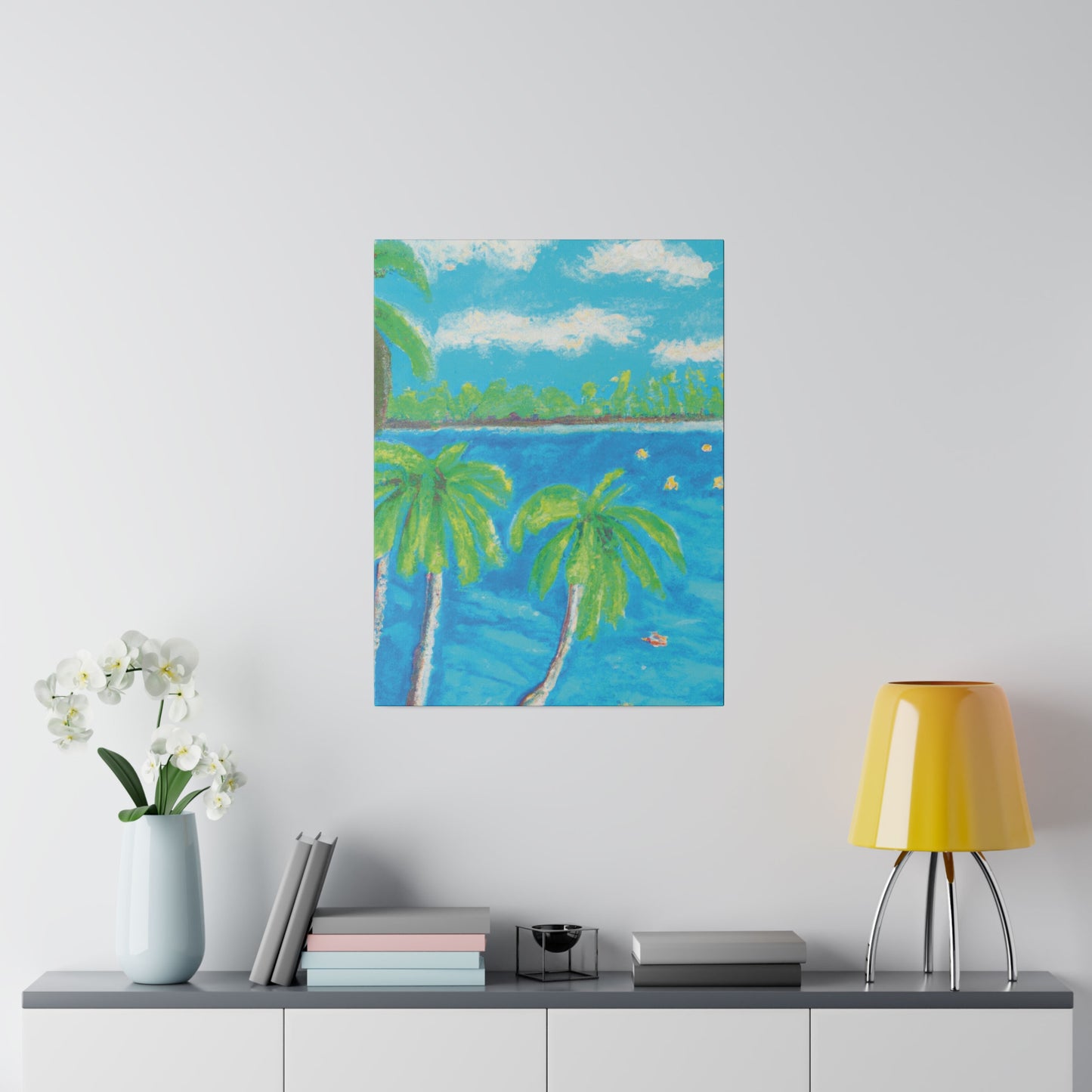 5753V - Bahamas Ocean Painting Print | Bahamas | Ocean | Beach | Poster | Home Decor | Wall Art | Canvas