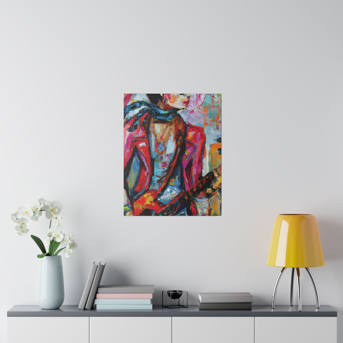 5694F - Rockstar Oil Painting Style Print | Poster | Home Decor | Wall Art | Music Art | Canvas