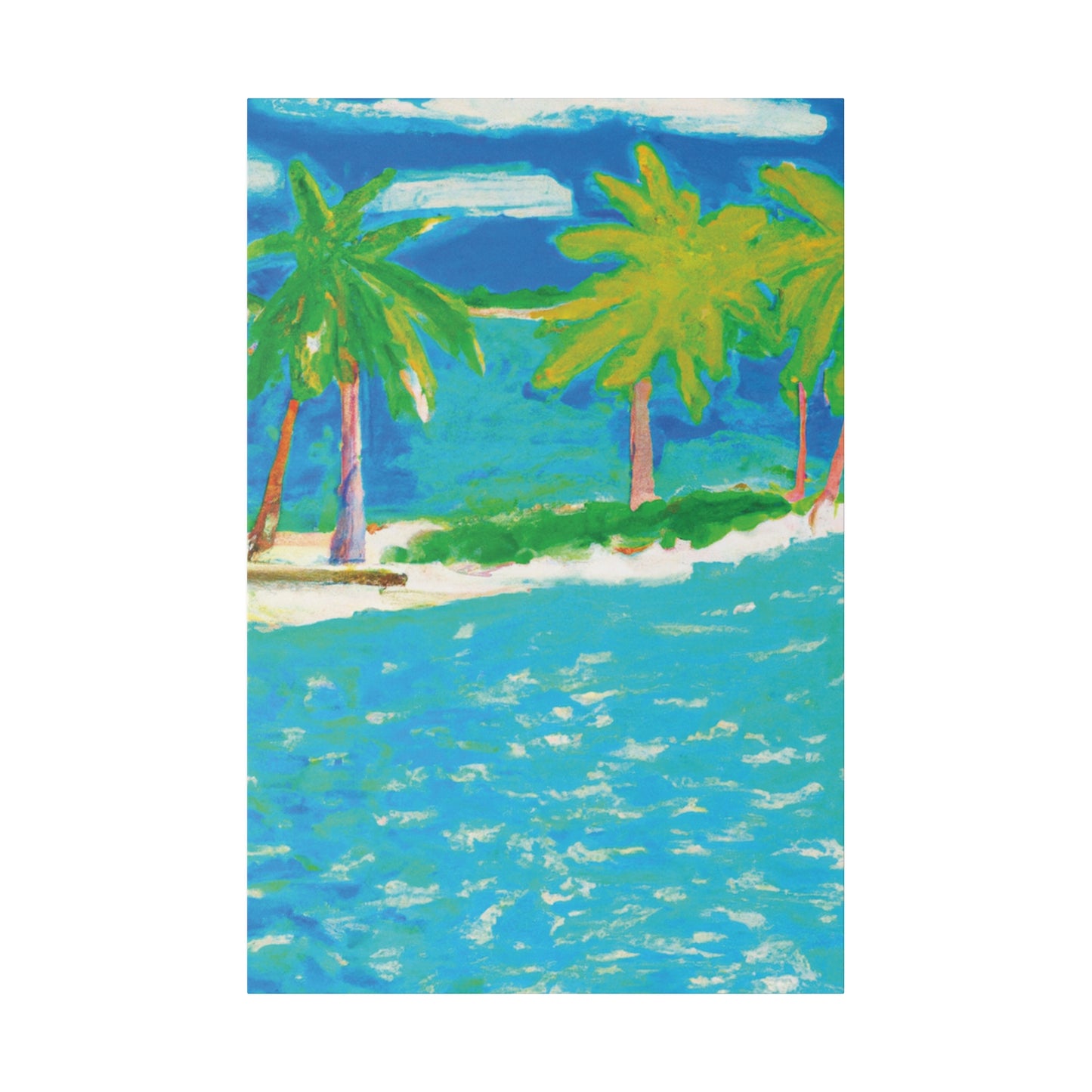 3271K - Bahamas Ocean Painting Print | Bahamas | Ocean | Beach | Poster | Home Decor | Wall Art | Canvas