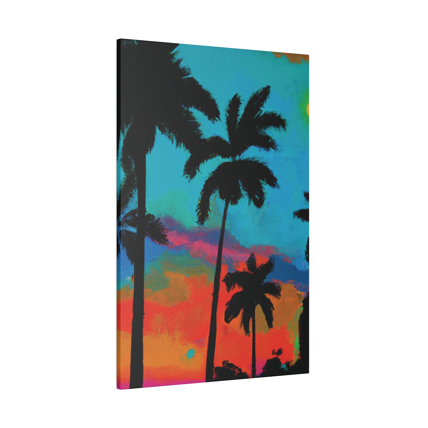 2838A - Miami Beach Sunset Painting Print | Miami | Beach | Sunset | Poster | Home Decor | Wall Art | Canvas