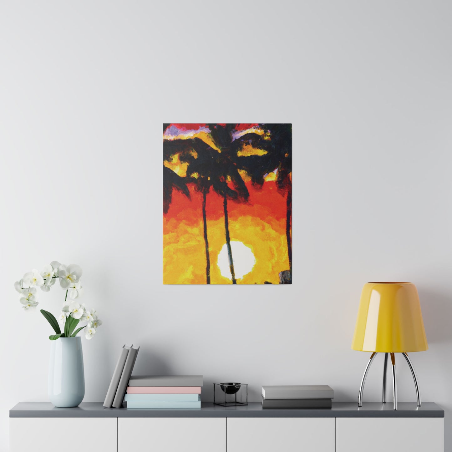 6973R - Miami Beach Sunset Painting Print | Miami | Beach | Sunset | Poster | Home Decor | Wall Art | Canvas