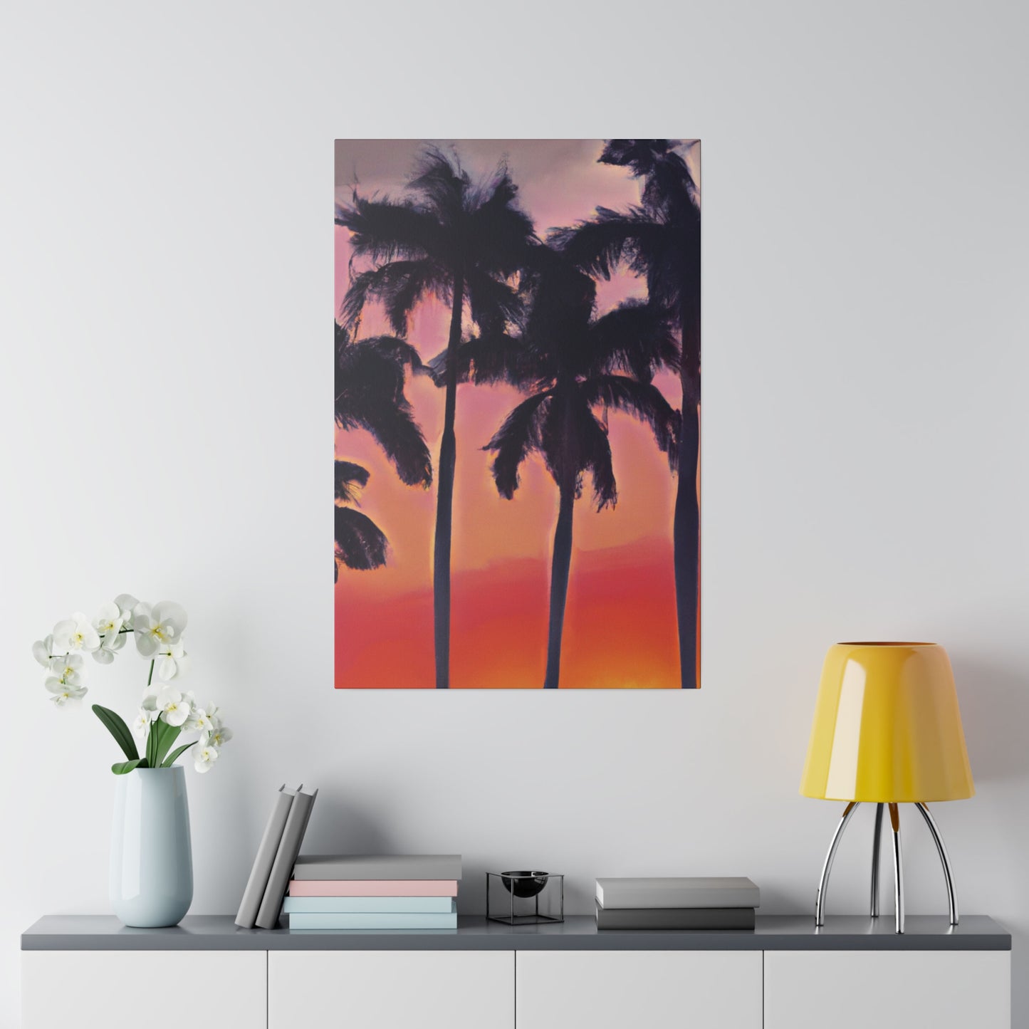 7239V - Miami Beach Sunset Painting Print | Miami | Beach | Sunset | Poster | Home Decor | Wall Art | Canvas