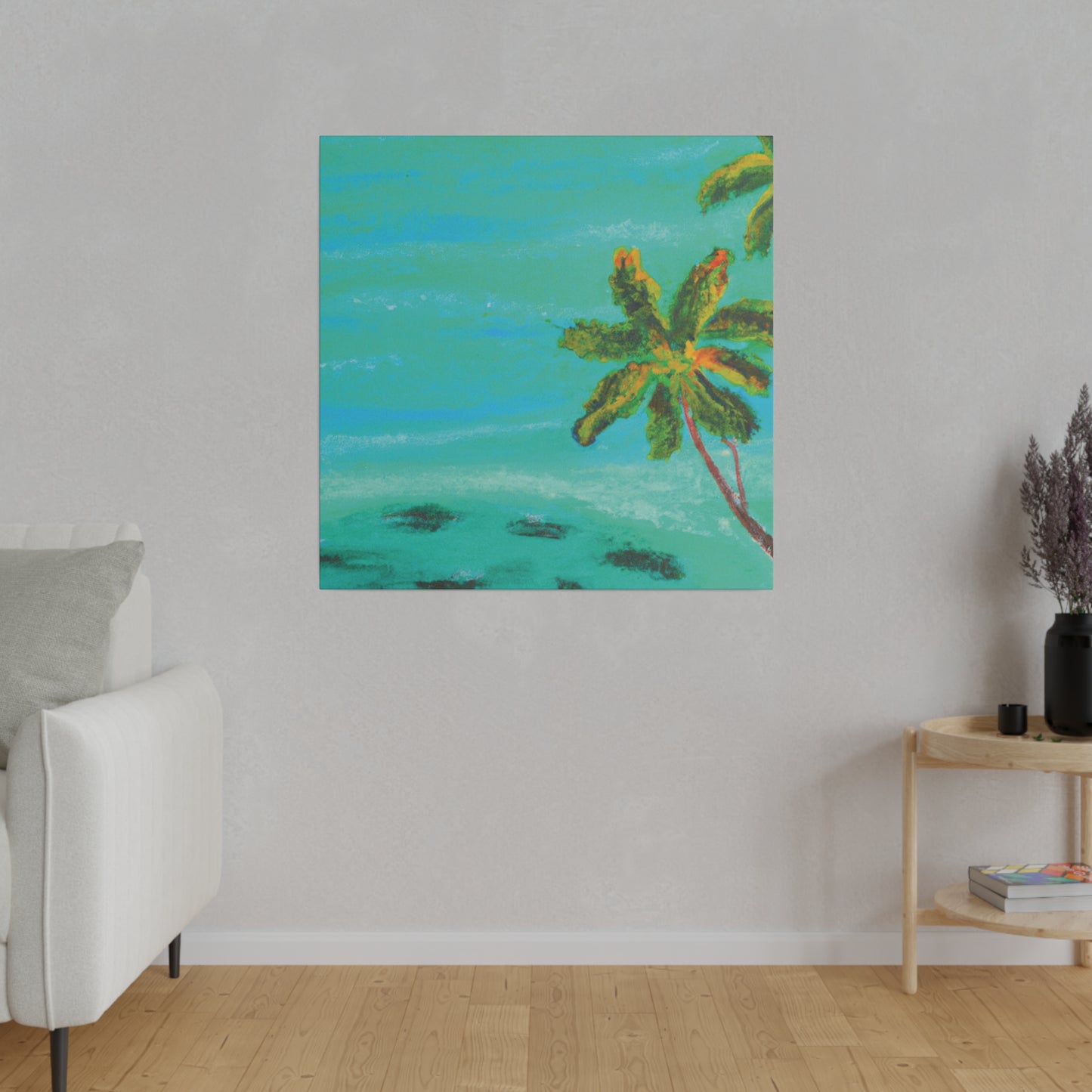 1417P - Bahamas Ocean Painting Print | Bahamas | Ocean | Beach | Poster | Home Decor | Wall Art | Canvas