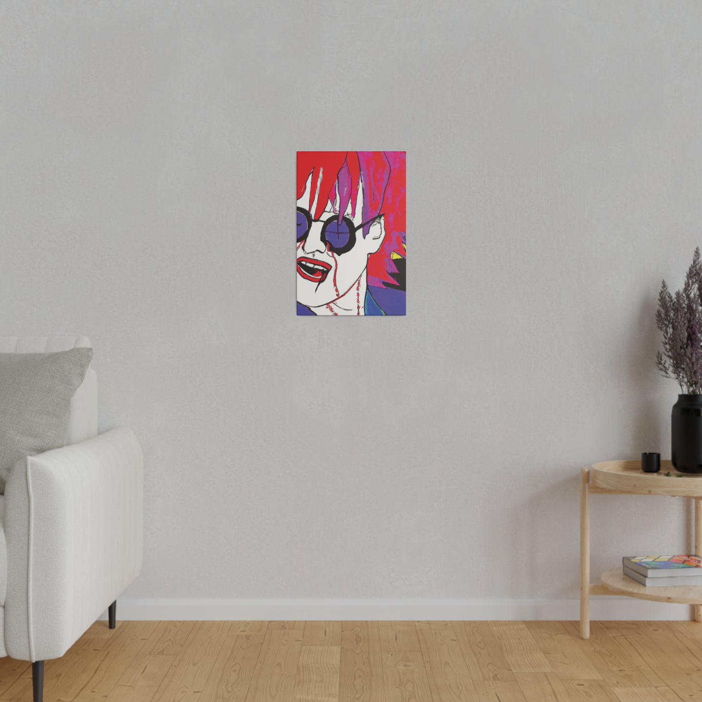 4014Q - Rockstar Painting Print | Face | Abstract | Poster | Home Decor | Wall Art | Music Art | Canvas