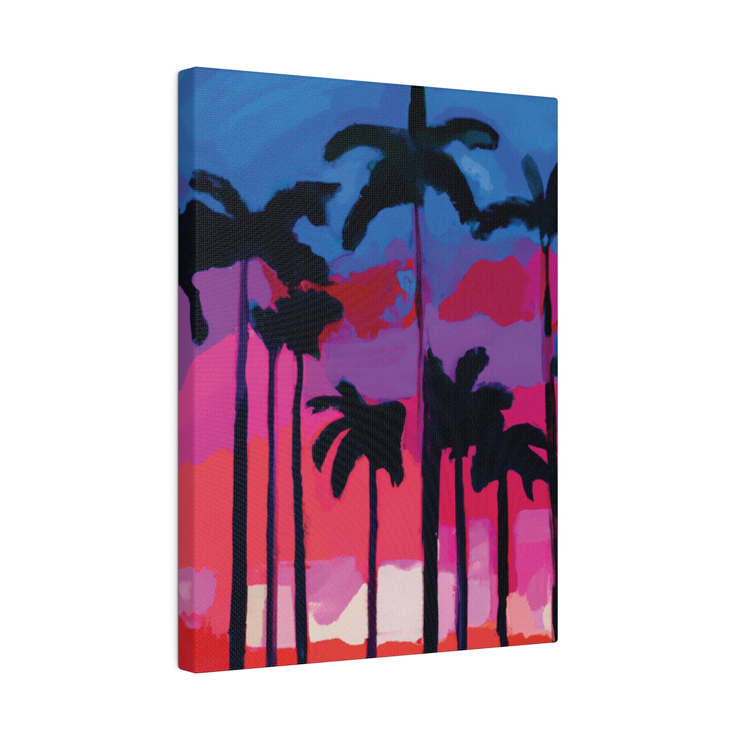 7245Y - Miami Beach Sunset Painting Print | Miami | Beach | Sunset | Poster | Home Decor | Wall Art | Canvas