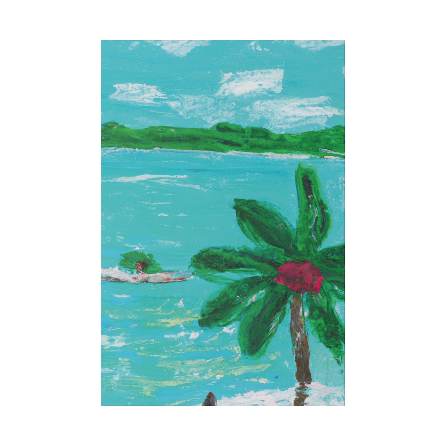 5627Q - Bahamas Ocean Painting Print | Bahamas | Ocean | Beach | Poster | Home Decor | Wall Art | Canvas