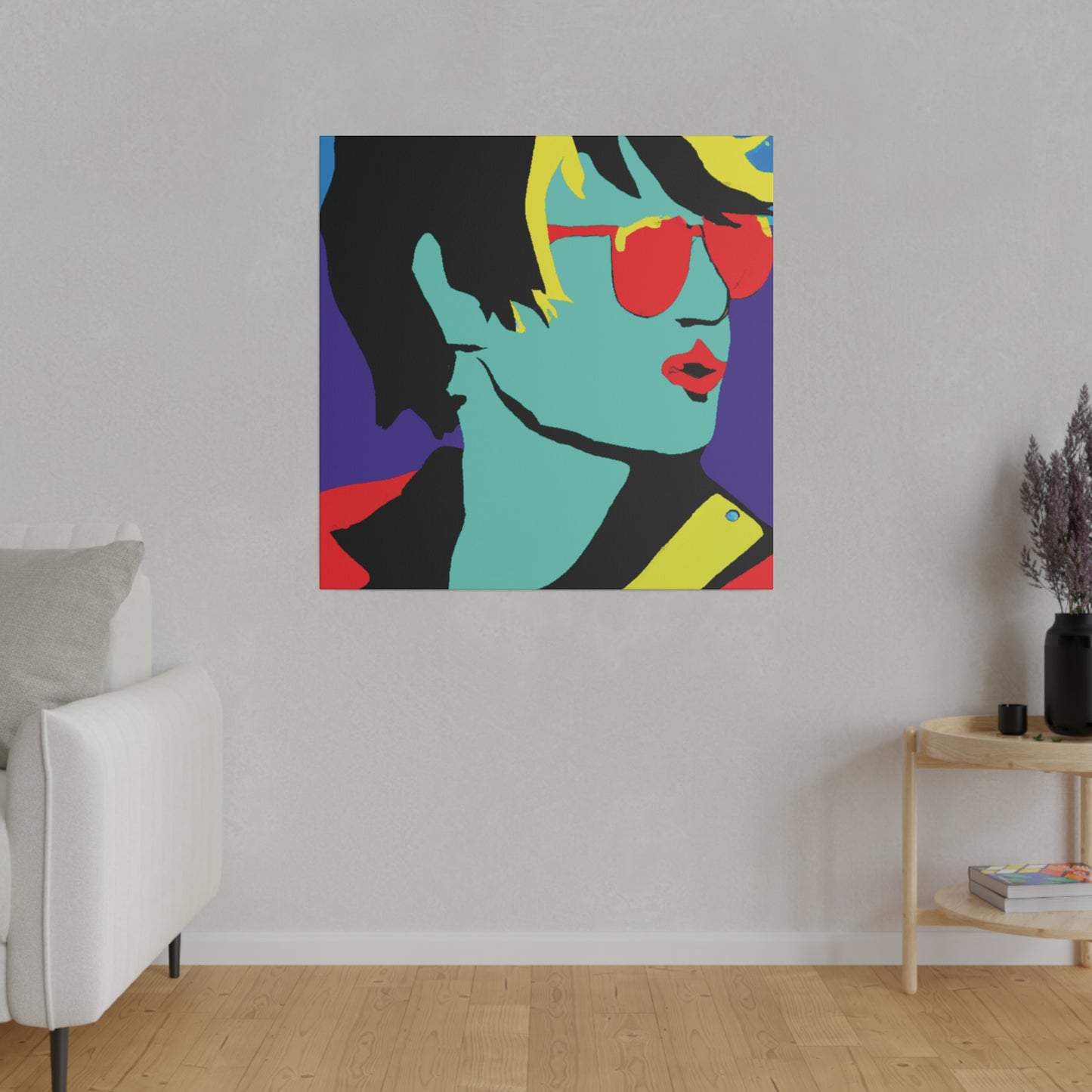 3234H - Rockstar Painting Print | Face | Abstract | Poster | Home Decor | Wall Art | Music Art | Canvas