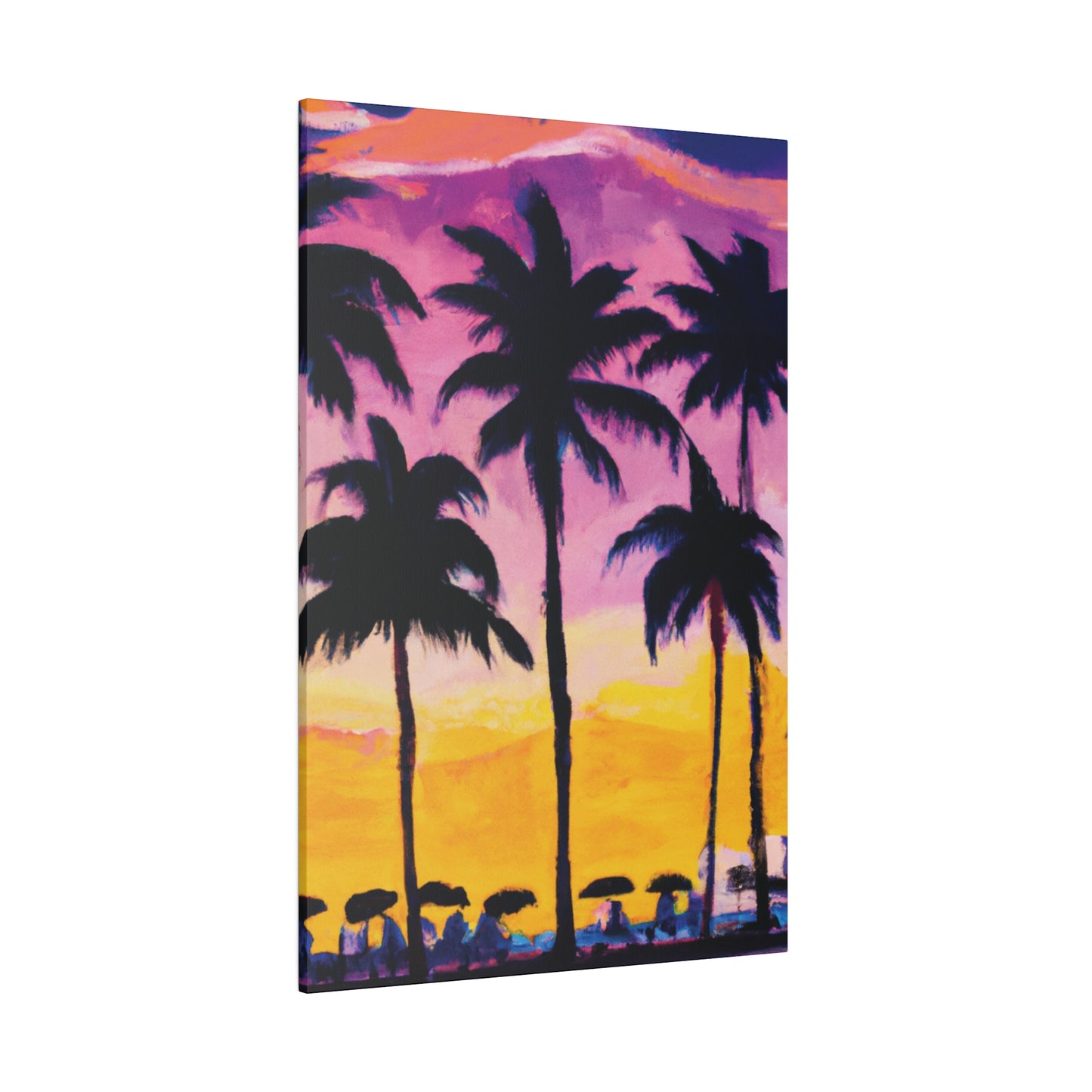 4102I - Miami Beach Sunset Painting Print | Miami | Beach | Sunset | Poster | Home Decor | Wall Art | Canvas