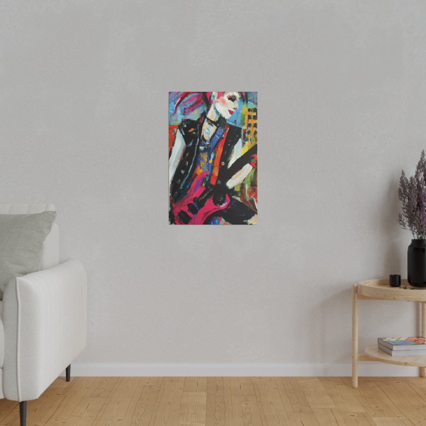 6735O - Rockstar Oil Painting Style Print | Poster | Home Decor | Wall Art | Music Art | Canvas