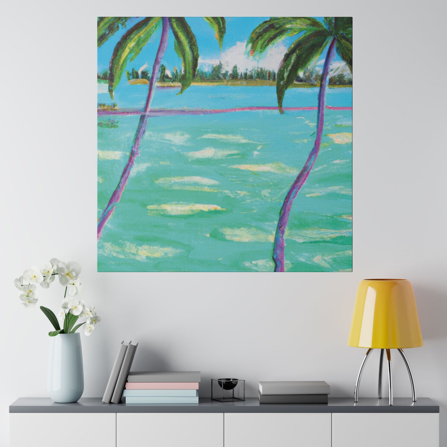 4451X - Bahamas Ocean Painting Print | Bahamas | Ocean | Beach | Poster | Home Decor | Wall Art | Canvas