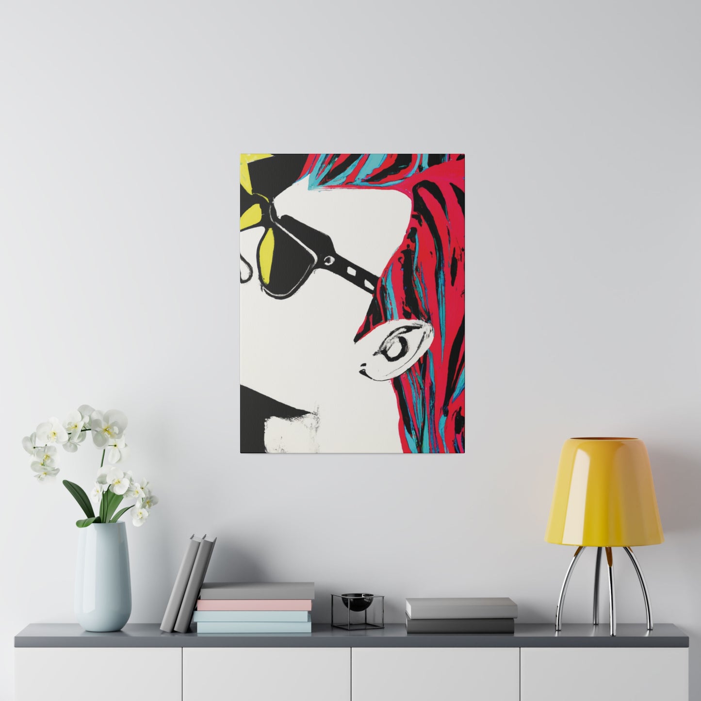 6865F - Rockstar Painting Print | Face | Abstract | Poster | Home Decor | Wall Art | Music Art | Canvas