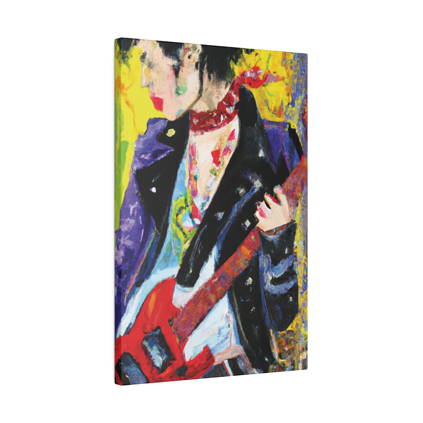 4600X - Rockstar Oil Painting Style Print | Poster | Home Decor | Wall Art | Music Art | Canvas