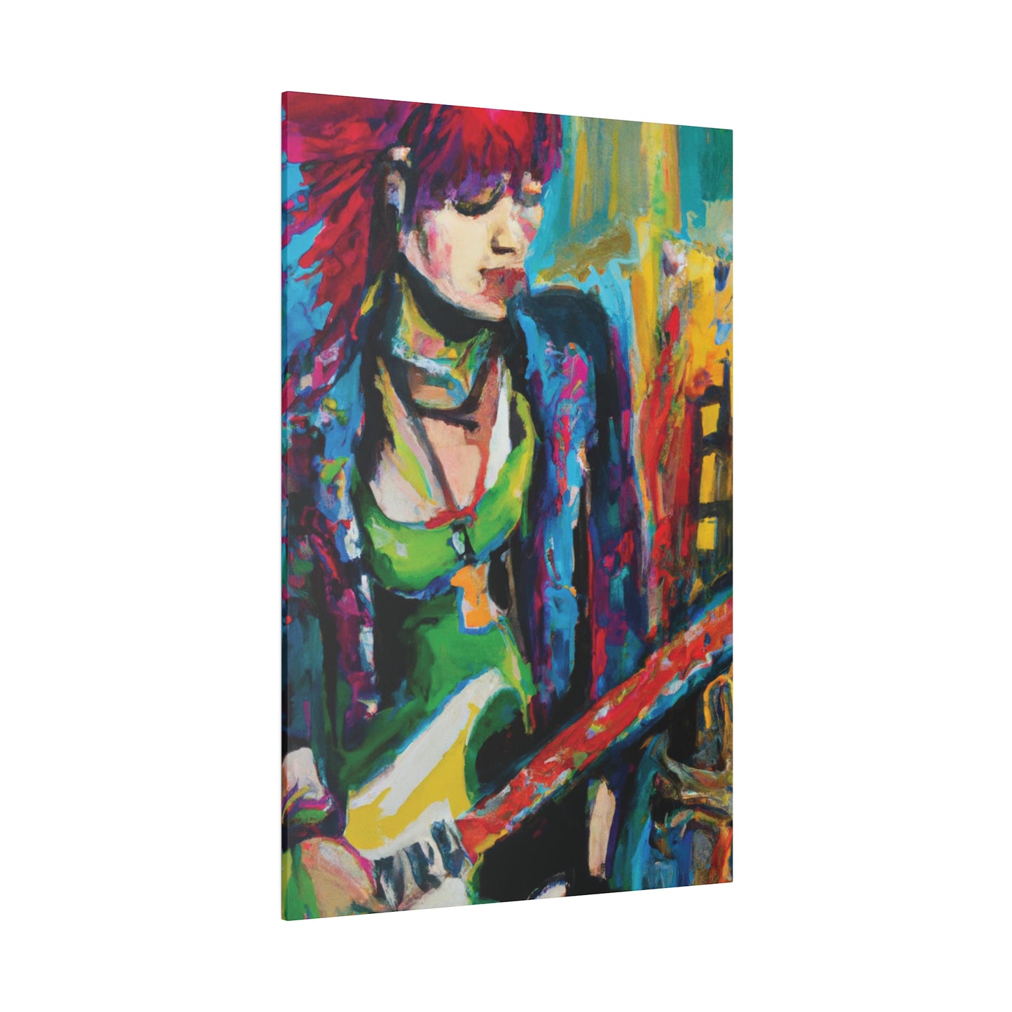 8561U - Rockstar Oil Painting Style Print | Poster | Home Decor | Wall Art | Music Art | Canvas