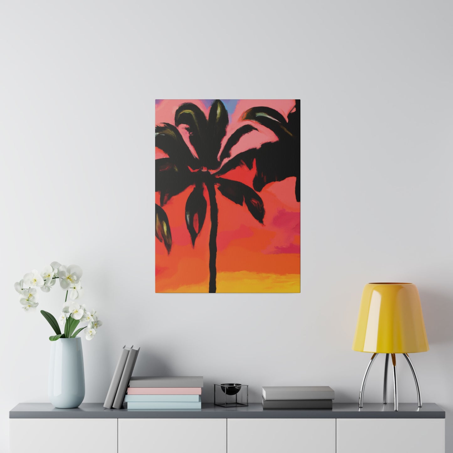 8093Z - Miami Beach Sunset Painting Print | Miami | Beach | Sunset | Poster | Home Decor | Wall Art | Canvas