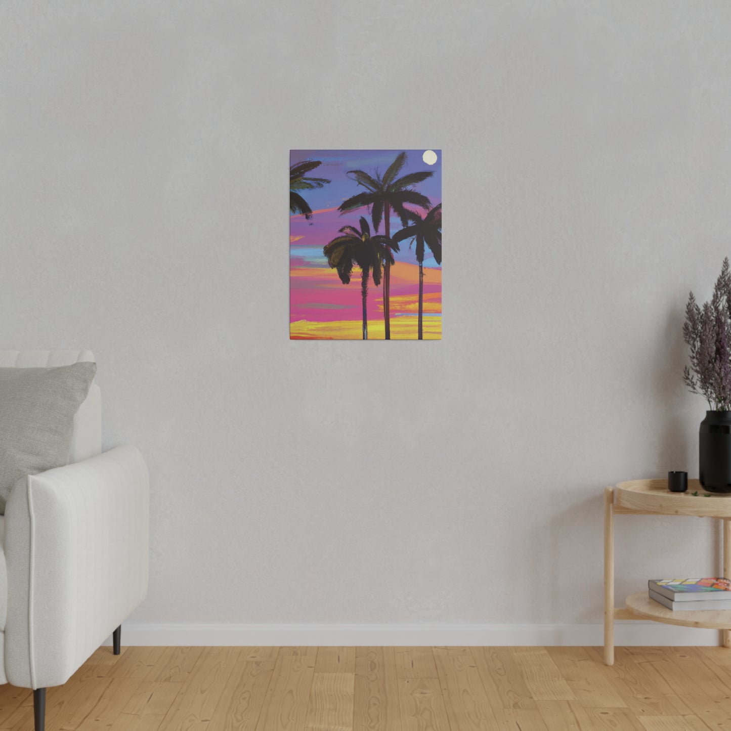 4360Y - Miami Beach Sunset Painting Print | Miami | Beach | Sunset | Poster | Home Decor | Wall Art | Canvas