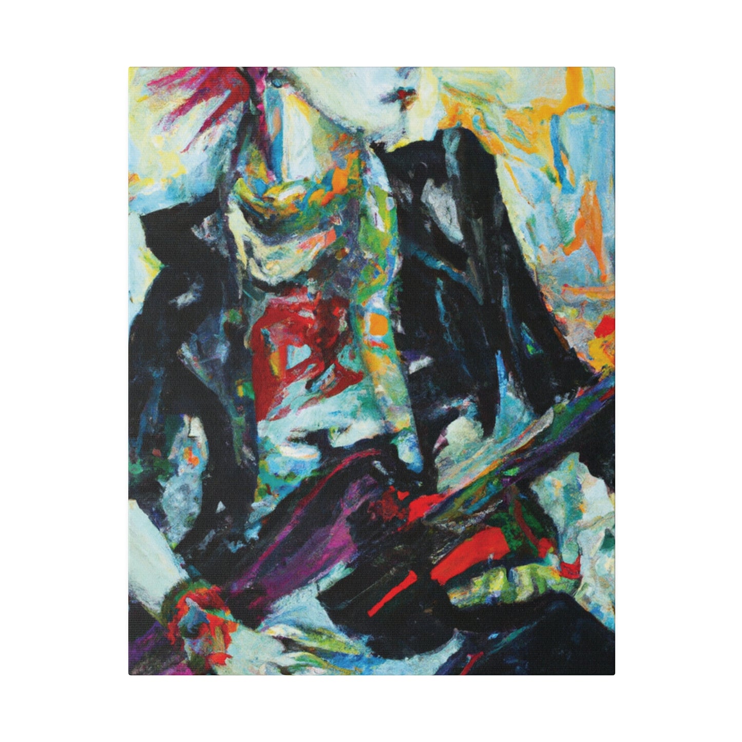 8915H - Rockstar Oil Painting Style Print | Poster | Home Decor | Wall Art | Music Art | Canvas