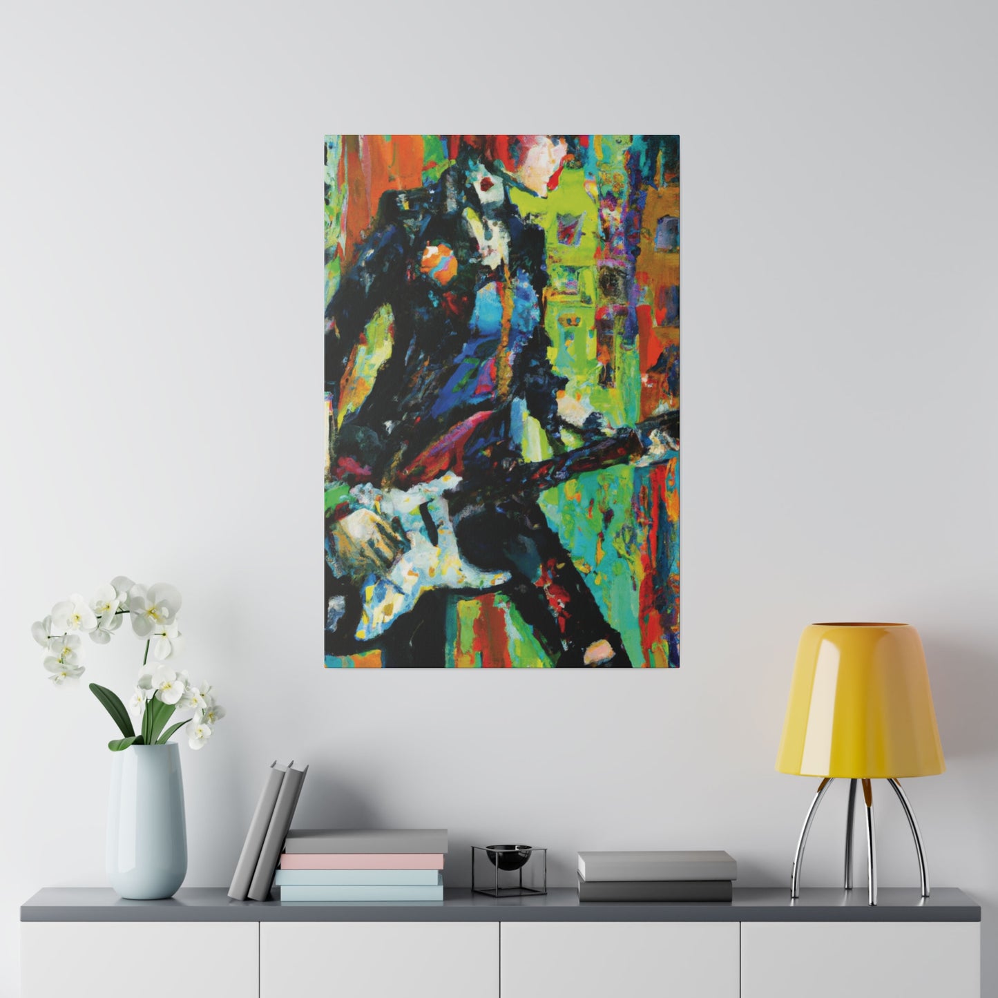 2760G - Rockstar Oil Painting Style Print | Poster | Home Decor | Wall Art | Music Art | Canvas