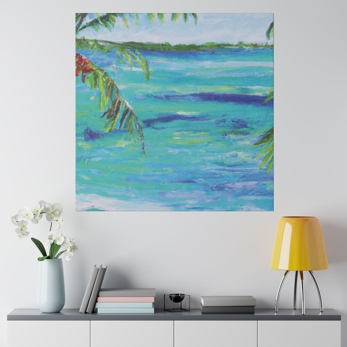 3158F - Bahamas Ocean Painting Print | Bahamas | Ocean | Beach | Poster | Home Decor | Wall Art | Canvas