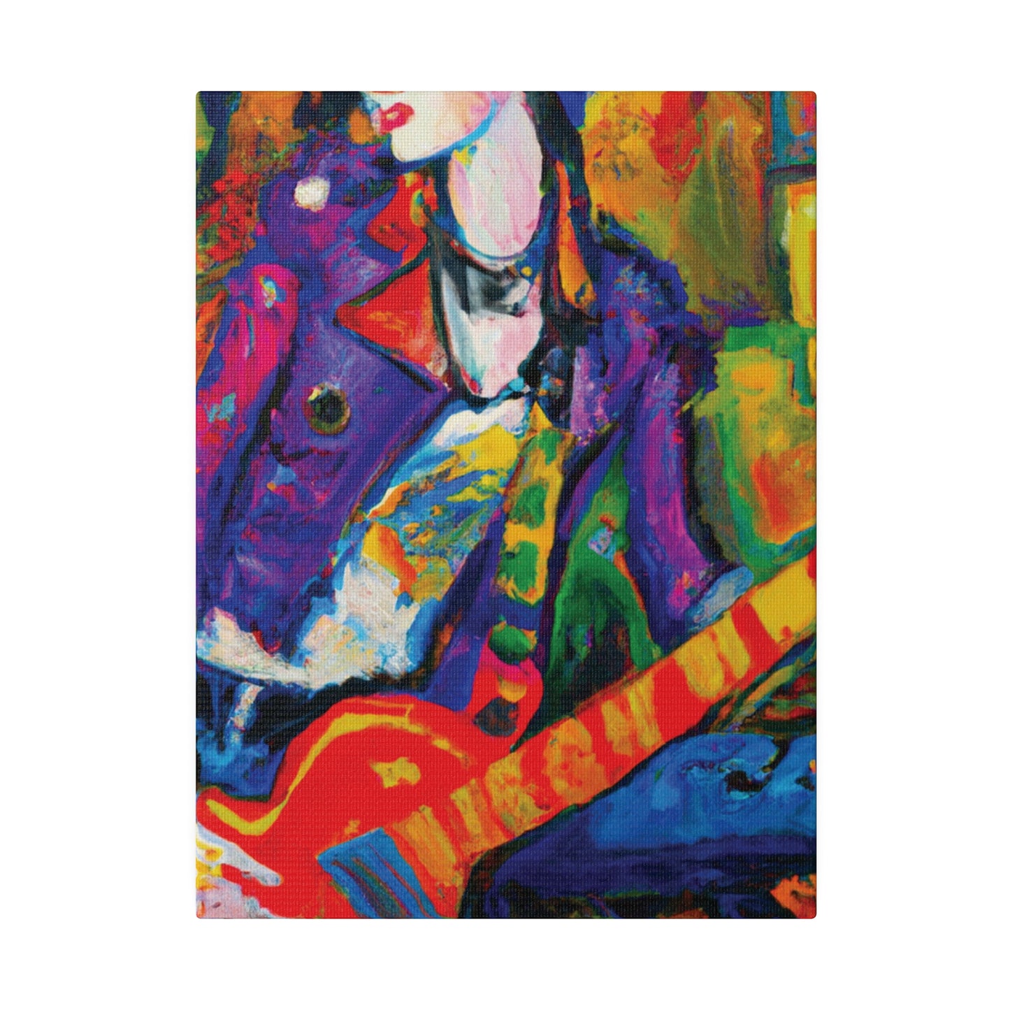 7368Q - Rockstar Oil Painting Style Print | Poster | Home Decor | Wall Art | Music Art | Canvas