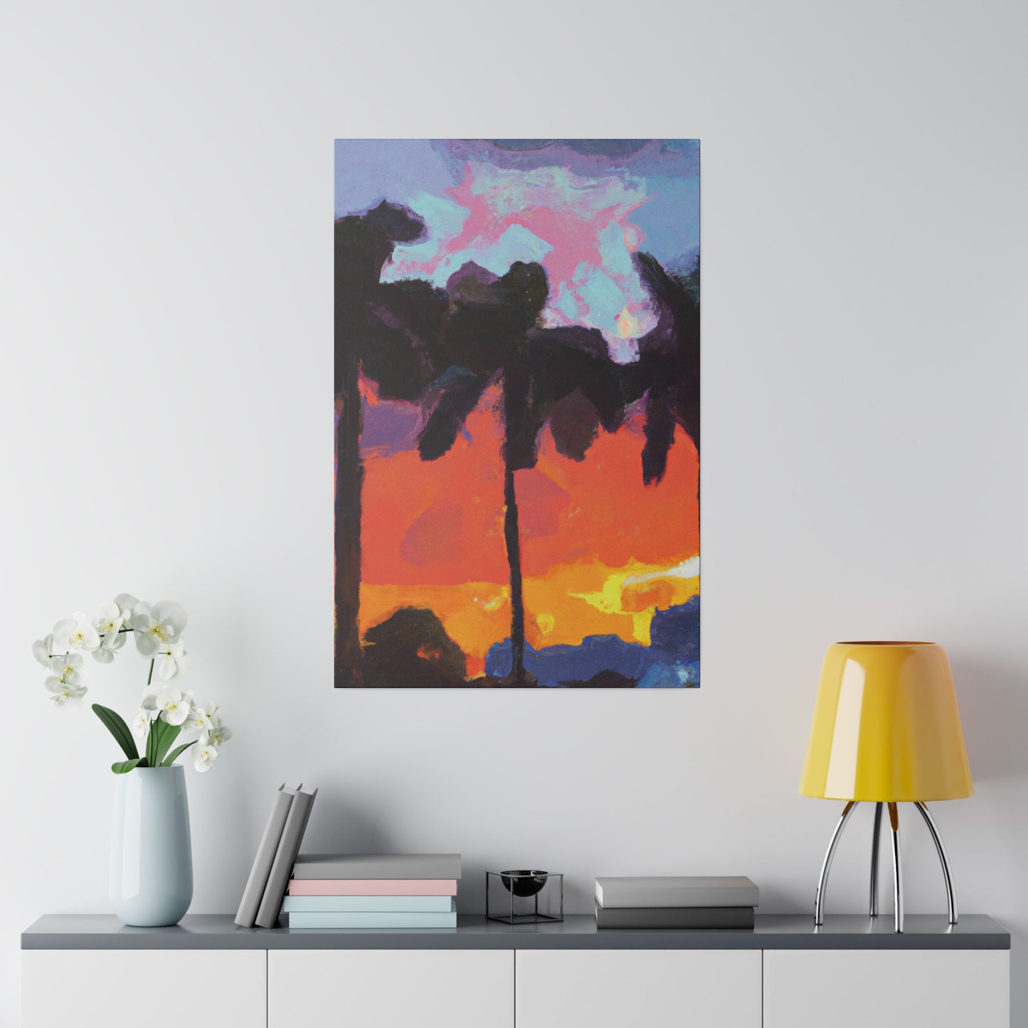 9276D - Miami Beach Sunset Painting Print | Miami | Beach | Sunset | Poster | Home Decor | Wall Art | Canvas