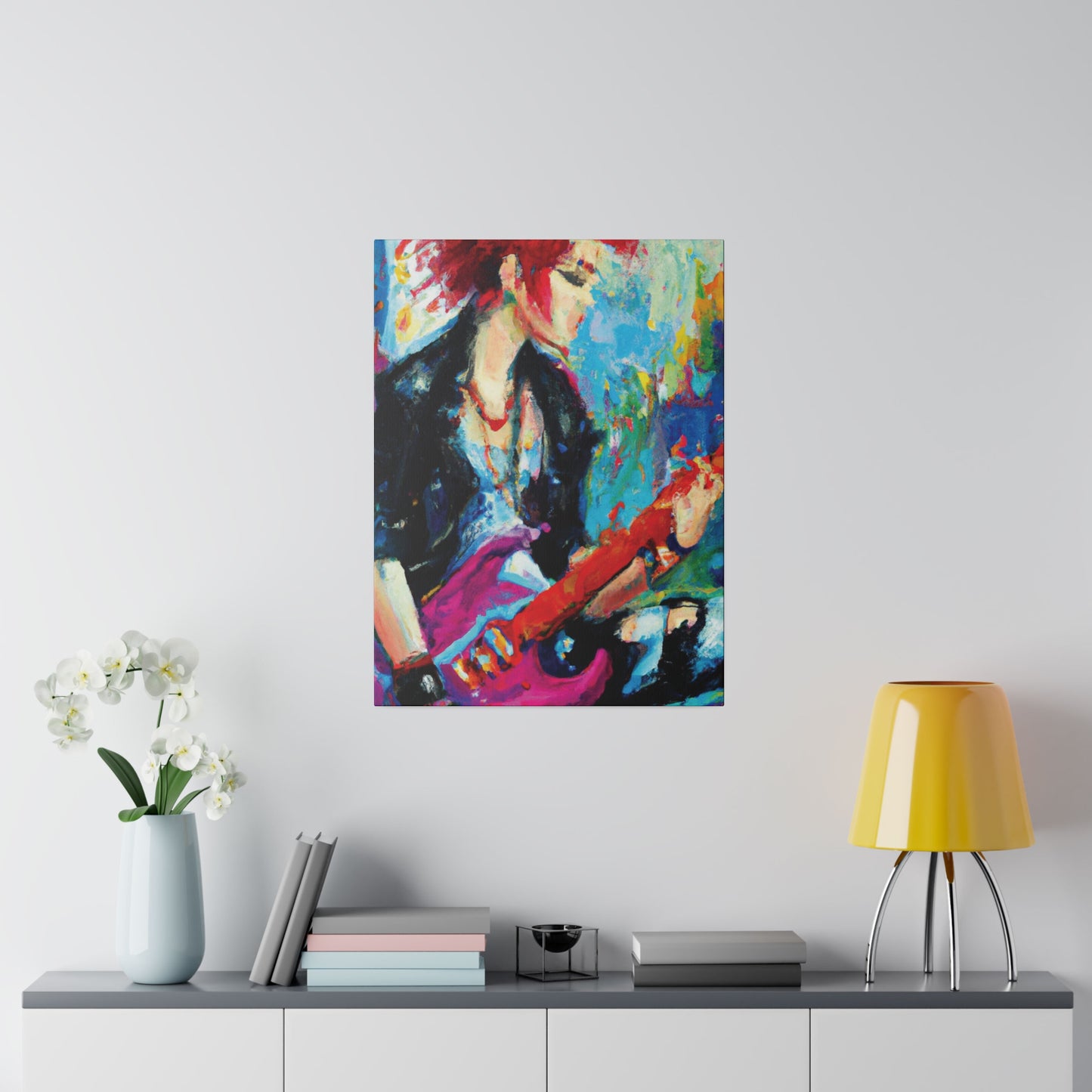 6476F - Rockstar Oil Painting Style Print | Poster | Home Decor | Wall Art | Music Art | Canvas