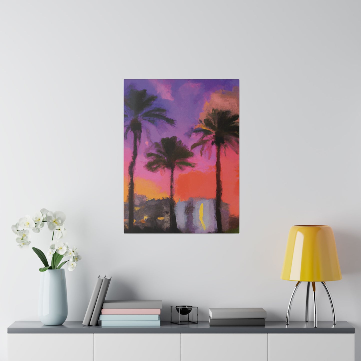 722V - Miami Beach Sunset Painting Print | Miami | Beach | Sunset | Poster | Home Decor | Wall Art | Canvas