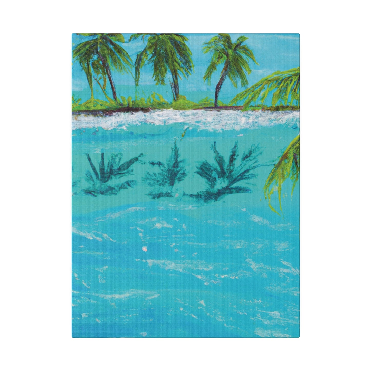 8321K - Bahamas Ocean Painting Print | Bahamas | Ocean | Beach | Poster | Home Decor | Wall Art | Canvas