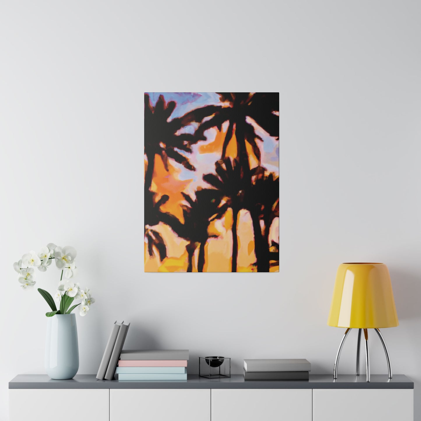 6159K - Miami Beach Sunset Painting Print | Miami | Beach | Sunset | Poster | Home Decor | Wall Art | Canvas