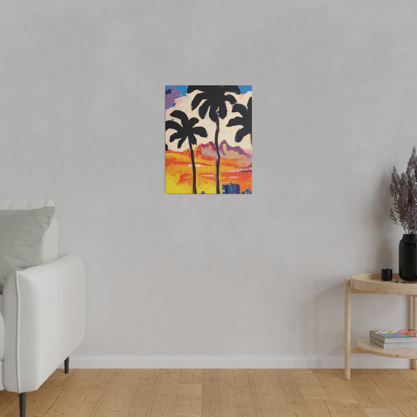 6586K - Miami Beach Sunset Painting Print | Miami | Beach | Sunset | Poster | Home Decor | Wall Art | Canvas