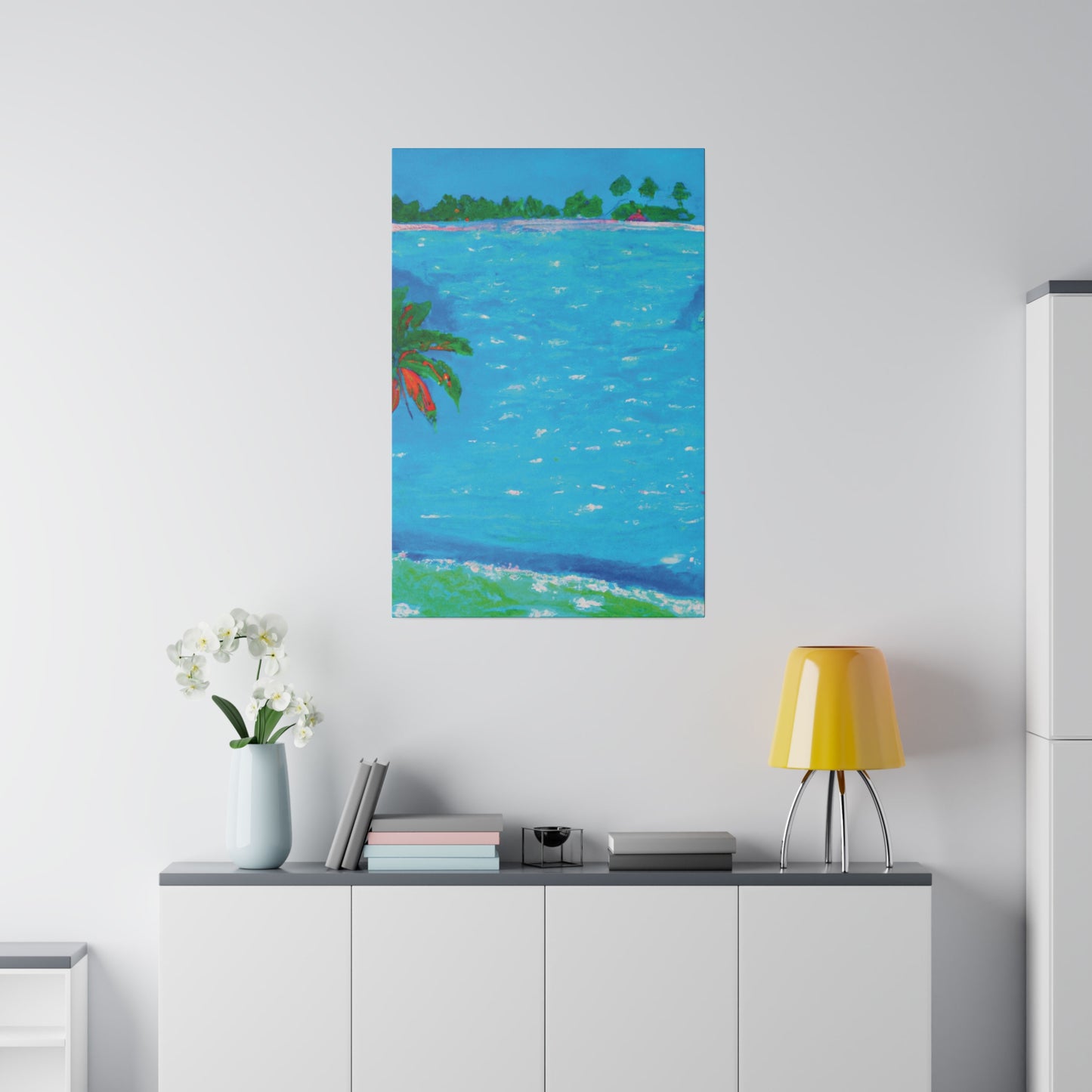 5286G - Bahamas Ocean Painting Print | Bahamas | Ocean | Beach | Poster | Home Decor | Wall Art | Canvas