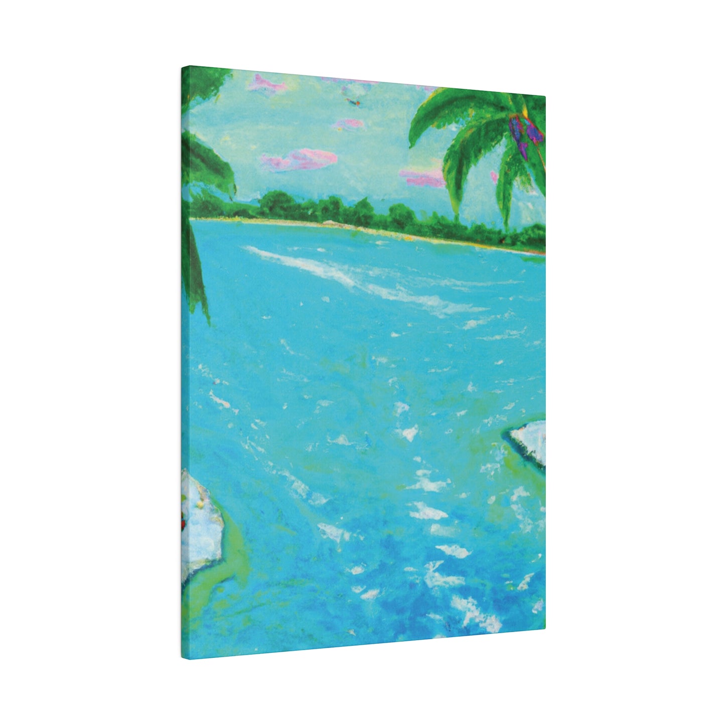 6527F - Bahamas Ocean Painting Print | Bahamas | Ocean | Beach | Poster | Home Decor | Wall Art | Canvas