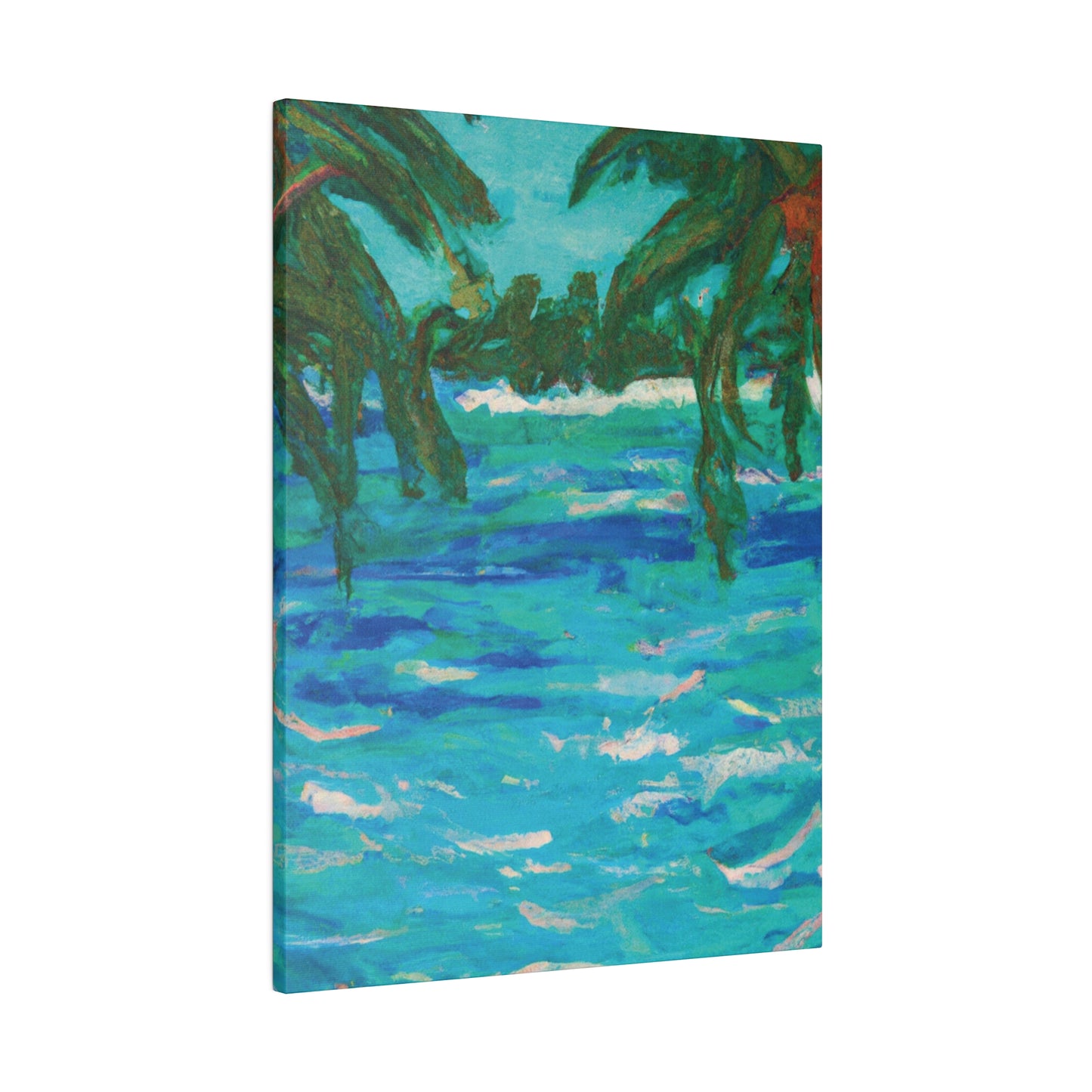 7482U - Bahamas Ocean Painting Print | Bahamas | Ocean | Beach | Poster | Home Decor | Wall Art | Canvas