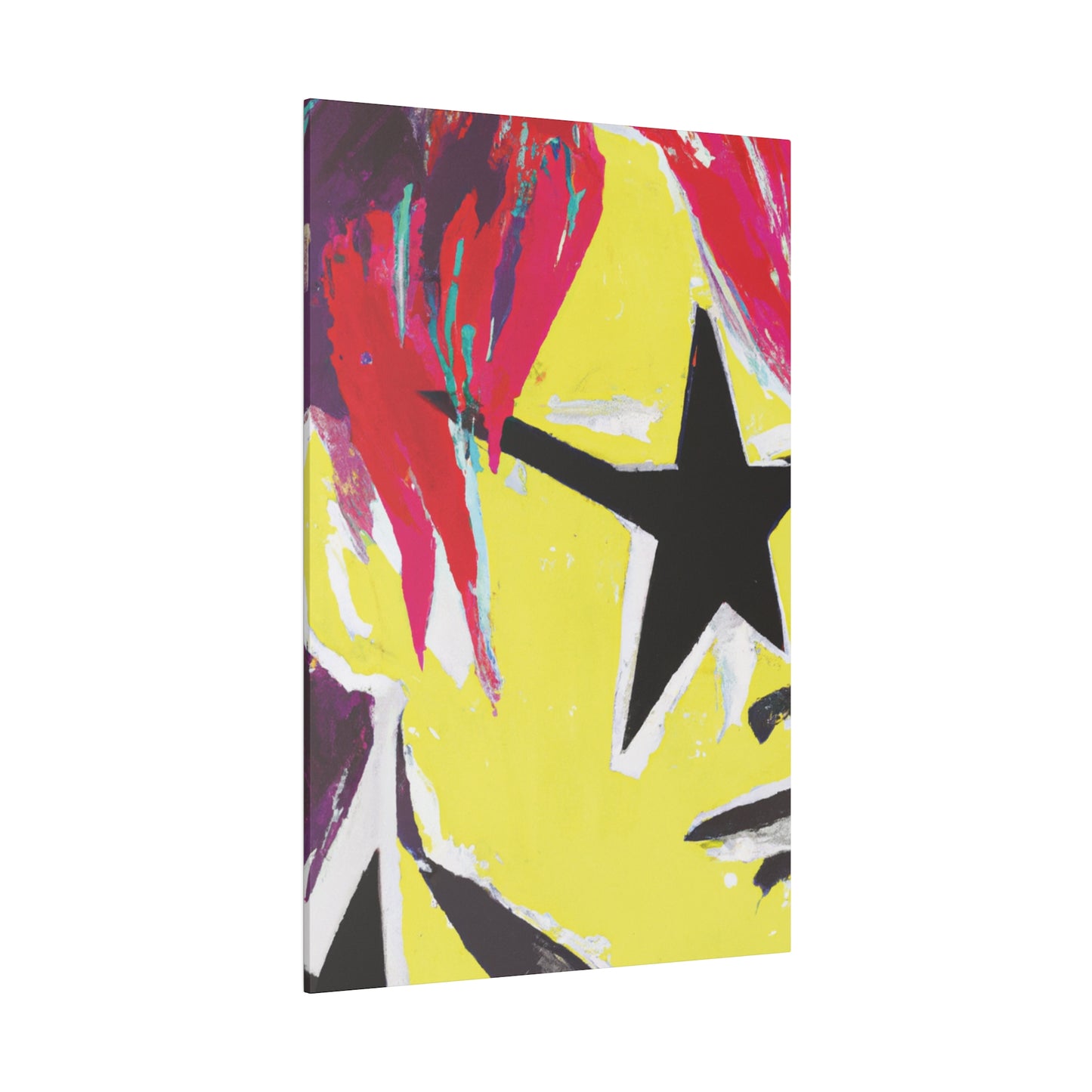 8768M - Rockstar Painting Print | Face | Abstract | Poster | Home Decor | Wall Art | Music Art | Canvas