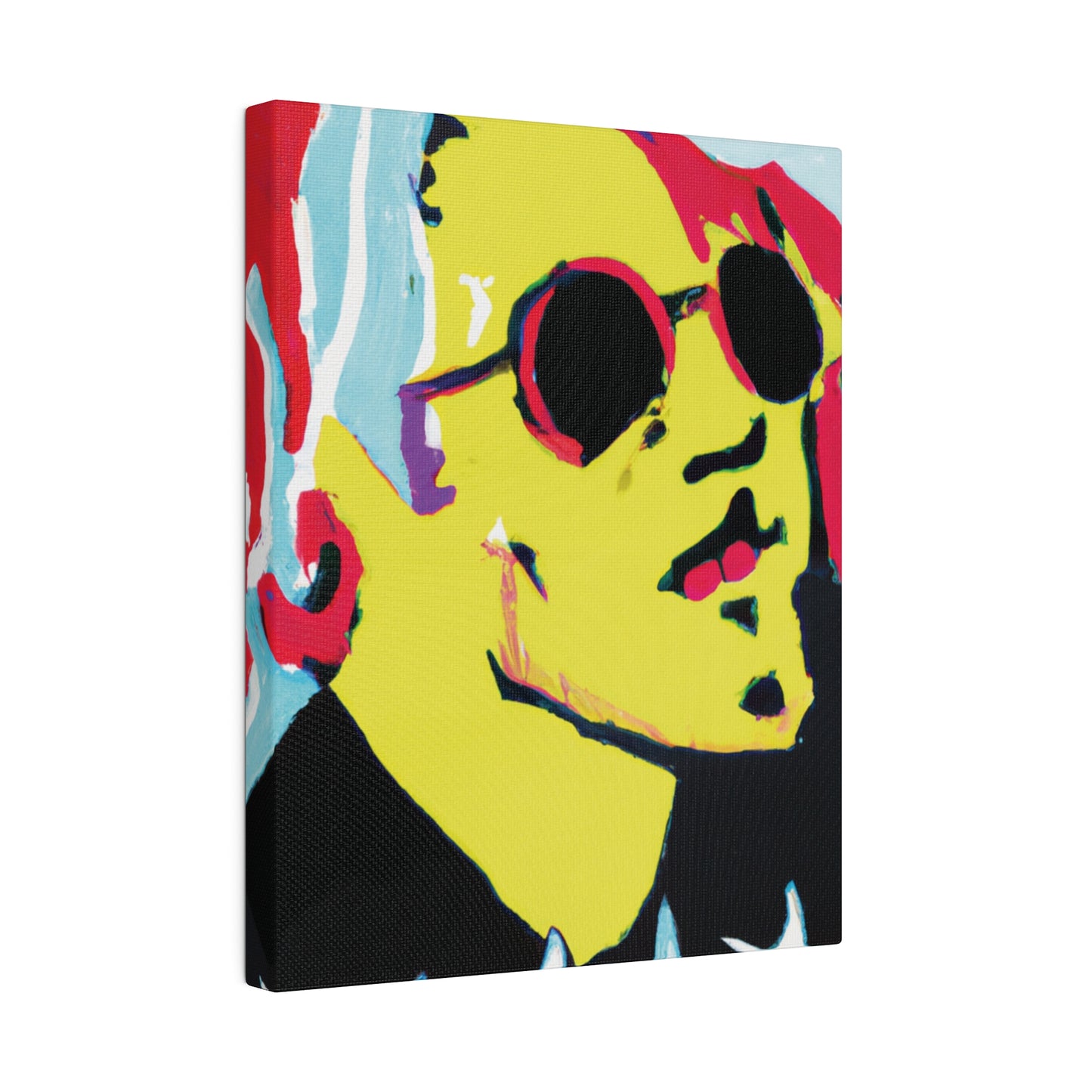 6475K - Rockstar Painting Print | Face | Abstract | Poster | Home Decor | Wall Art | Music Art | Canvas