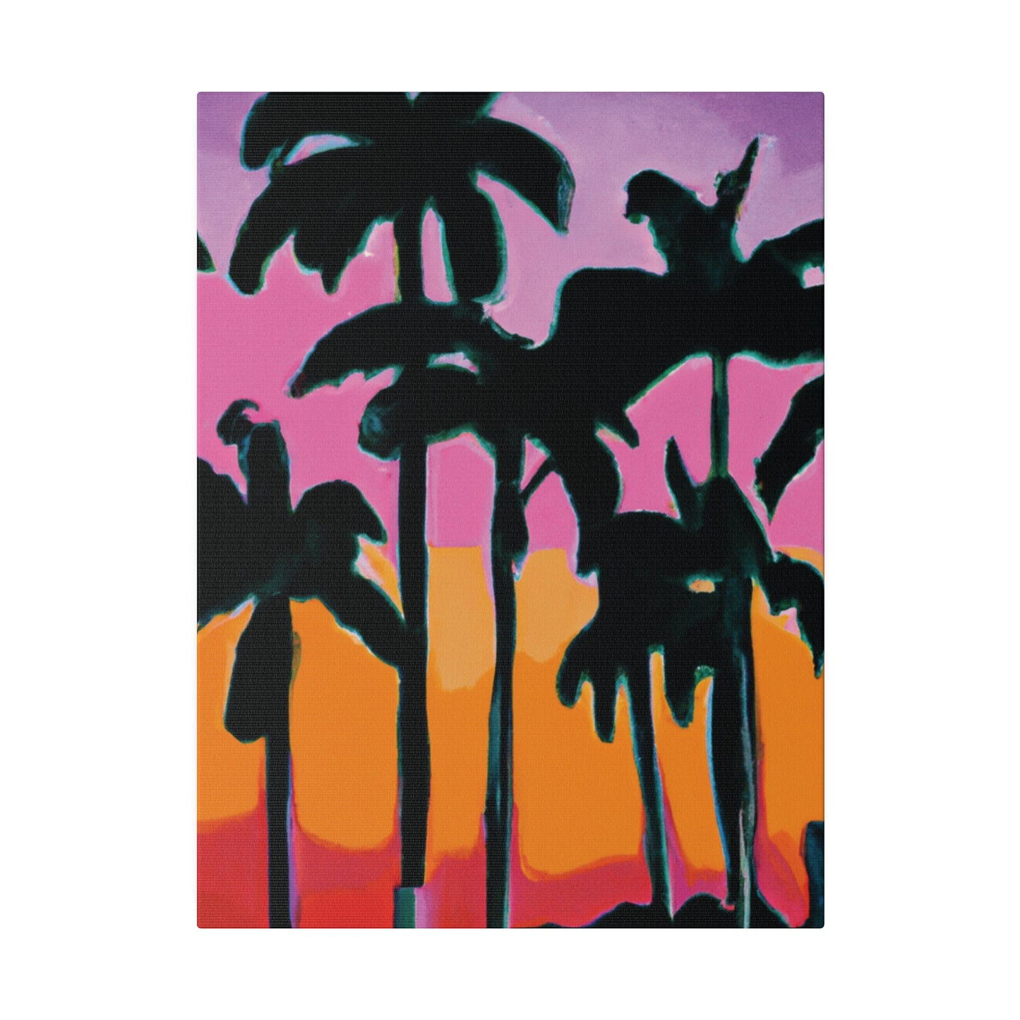 5108P - Miami Beach Sunset Painting Print | Miami | Beach | Sunset | Poster | Home Decor | Wall Art | Canvas