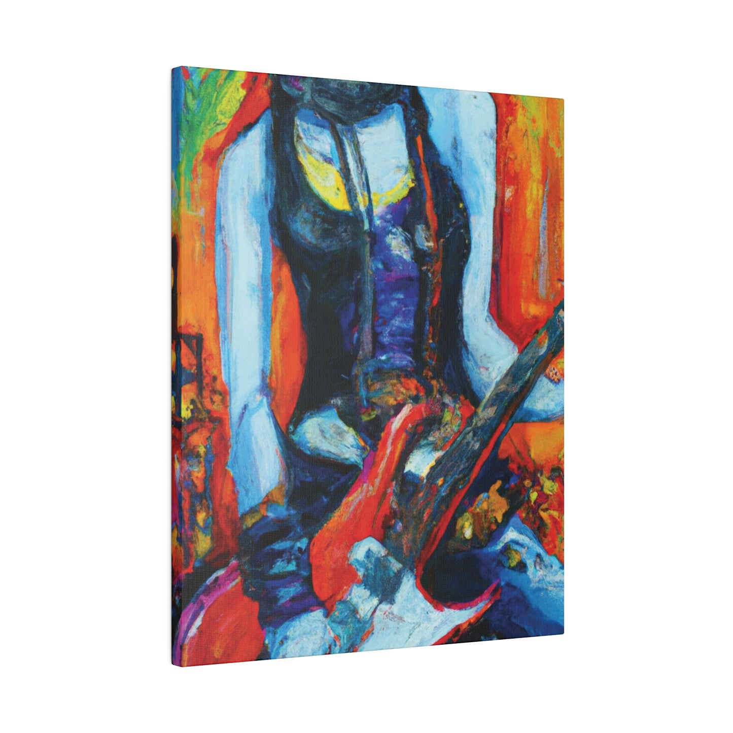 9232G - Rockstar Oil Painting Style Print | Poster | Home Decor | Wall Art | Music Art | Canvas