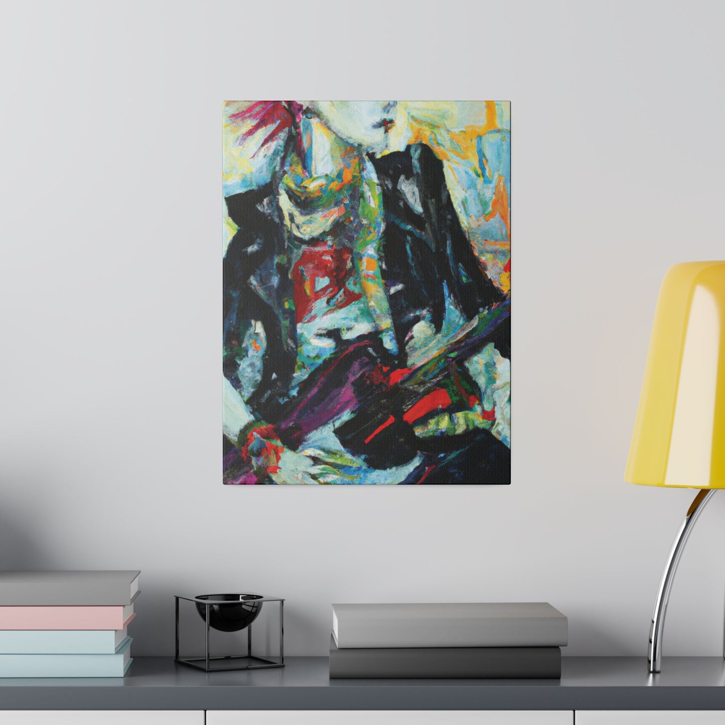 8915H - Rockstar Oil Painting Style Print | Poster | Home Decor | Wall Art | Music Art | Canvas