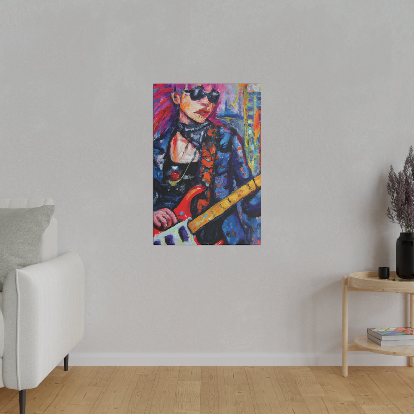 9231K - Rockstar Oil Painting Style Print | Poster | Home Decor | Wall Art | Music Art | Canvas