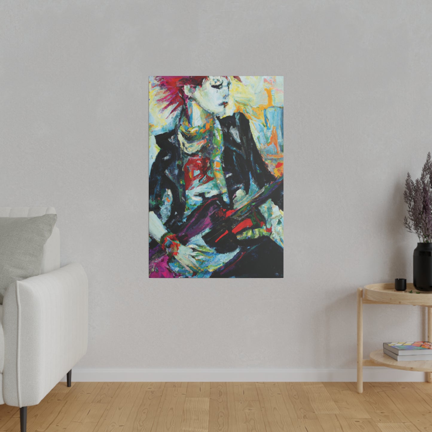 8915H - Rockstar Oil Painting Style Print | Poster | Home Decor | Wall Art | Music Art | Canvas