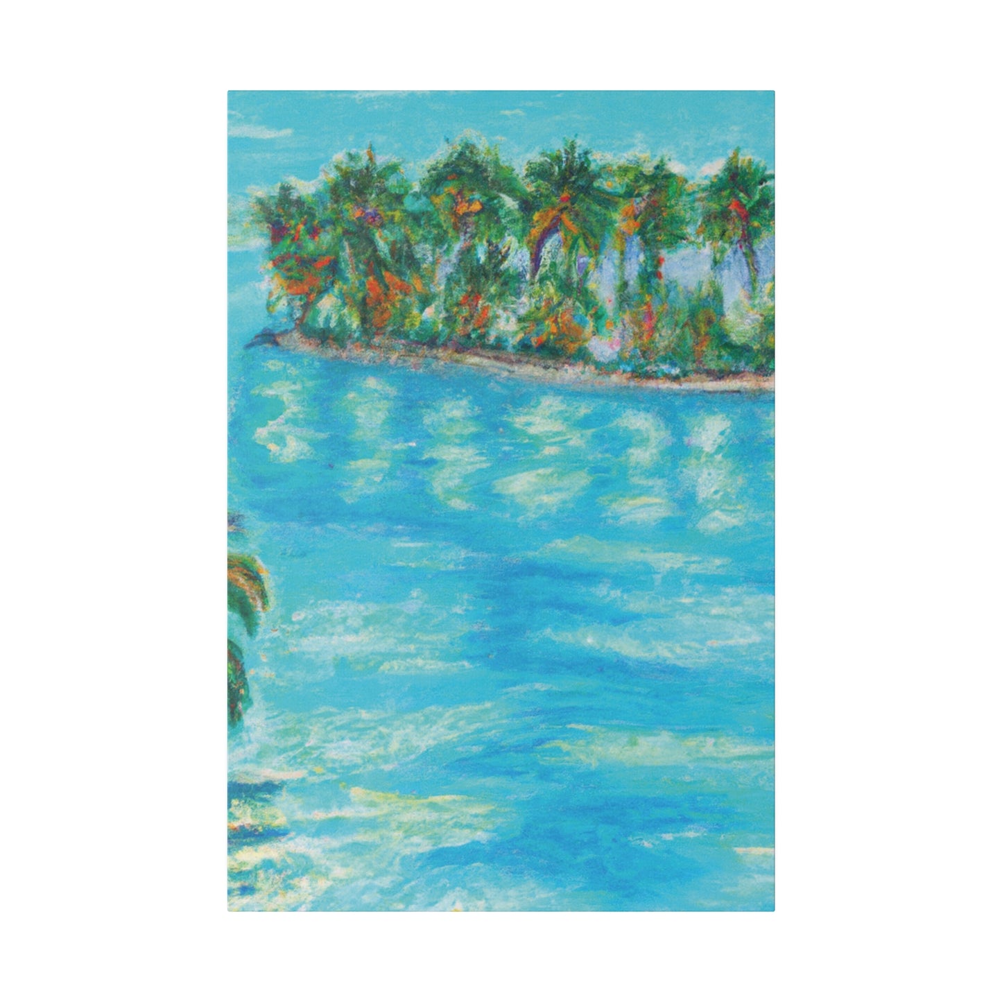 8625Q - Bahamas Ocean Painting Print | Bahamas | Ocean | Beach | Poster | Home Decor | Wall Art | Canvas