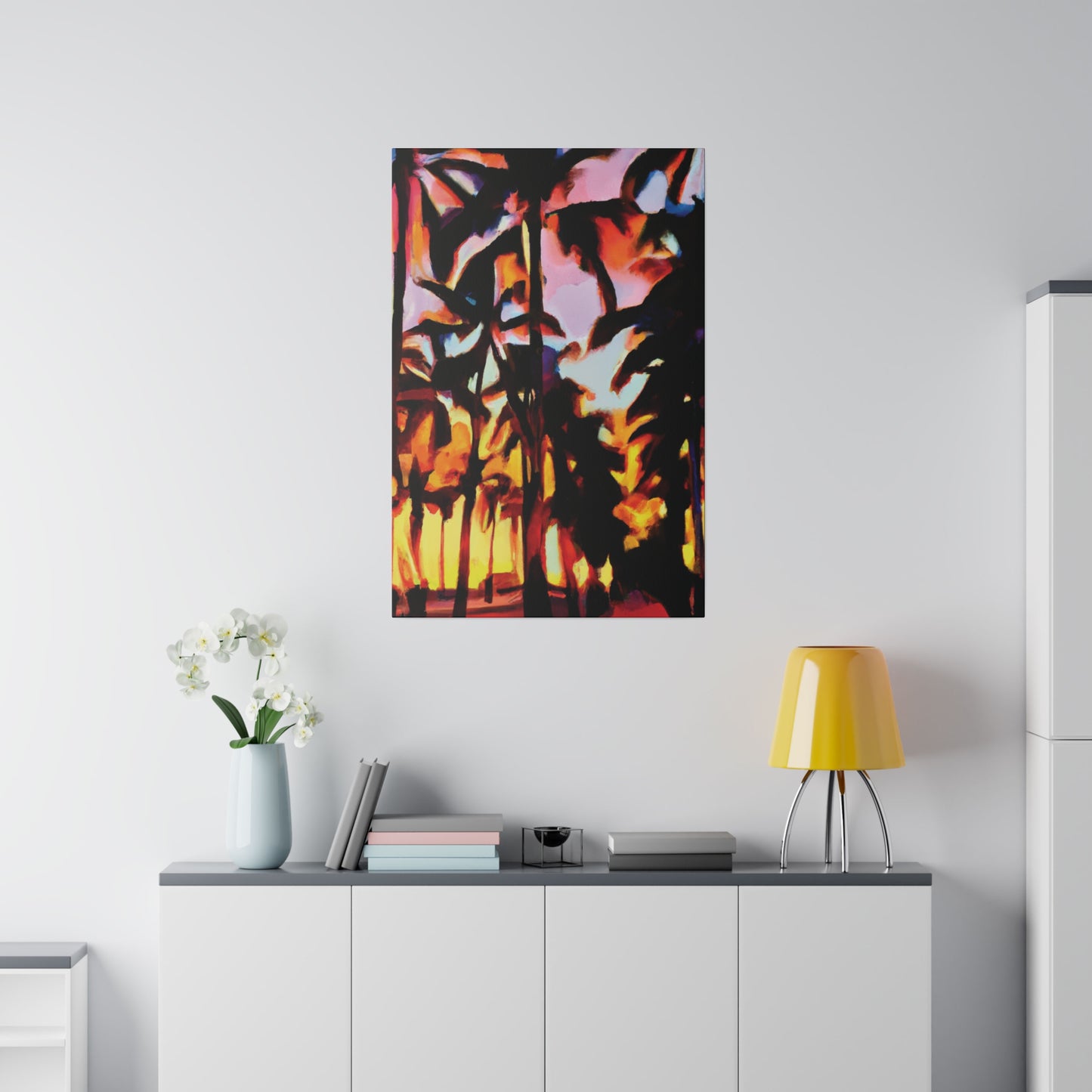 9123T - Miami Beach Sunset Painting Print | Miami | Beach | Sunset | Poster | Home Decor | Wall Art | Canvas