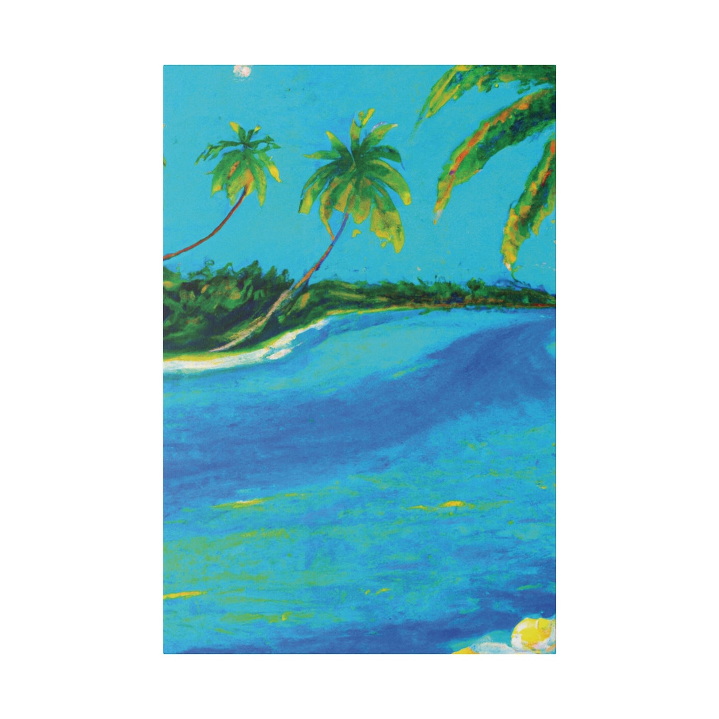 5491K - Bahamas Ocean Painting Print | Bahamas | Ocean | Beach | Poster | Home Decor | Wall Art | Canvas