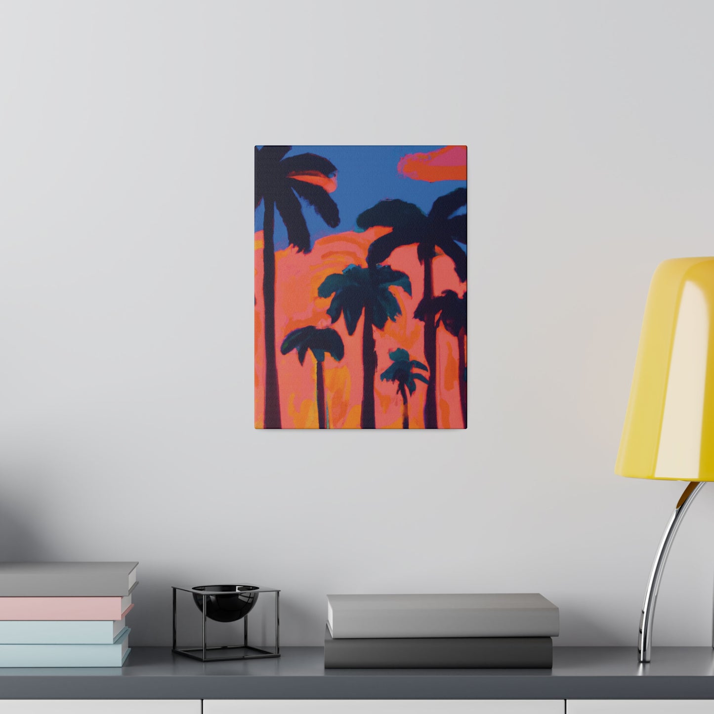 3239C - Miami Beach Sunset Painting Print | Miami | Beach | Sunset | Poster | Home Decor | Wall Art | Canvas